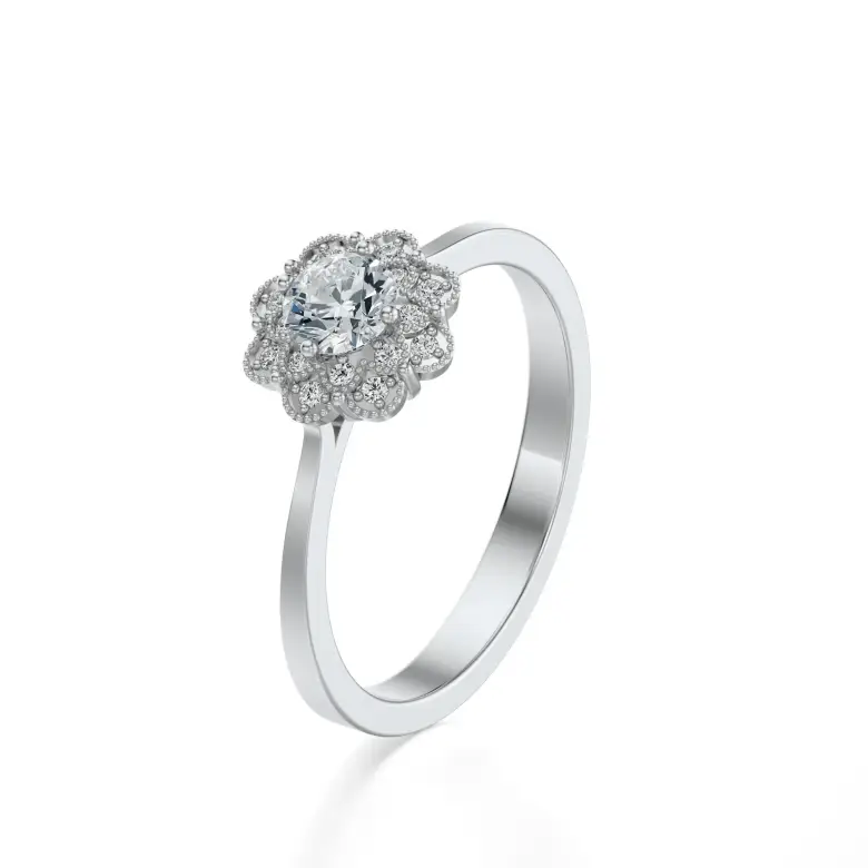 Pierścionek białe złoto z diamentami AJPZ_143